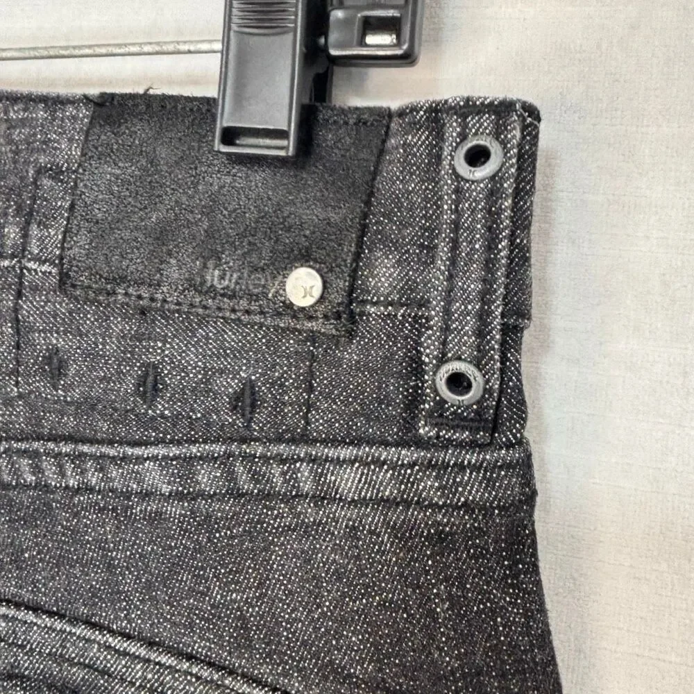 Hurley Women's Size 31 Button Fly Black Slim Fit Jeans